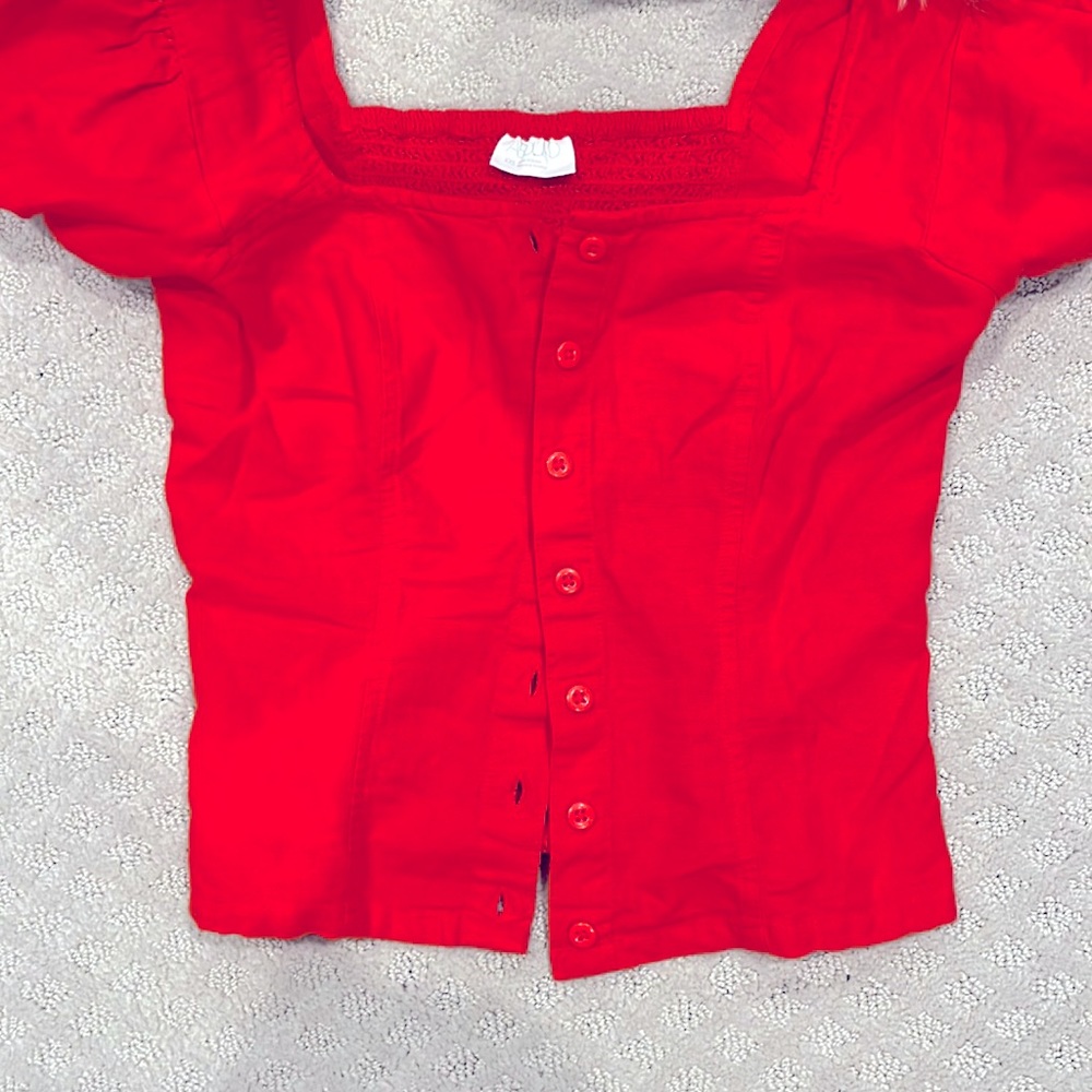 Cute Summer short sleeve blouse